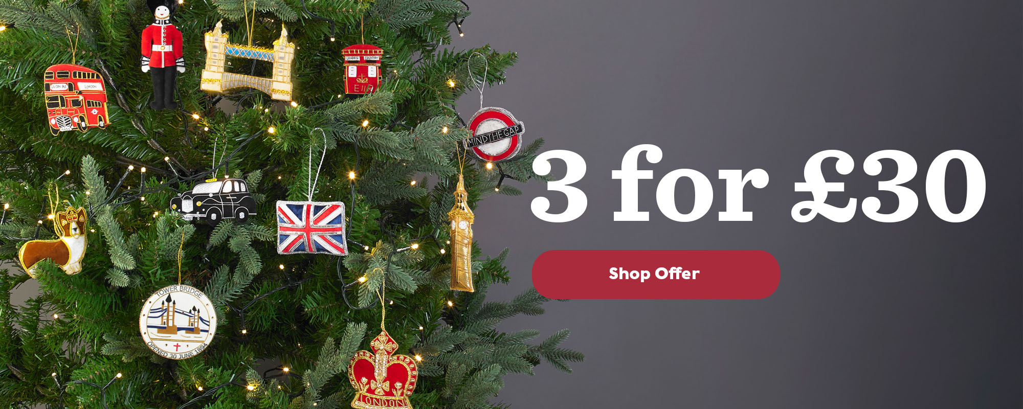 3 for £30 Christmas Offer at Tower Bridge