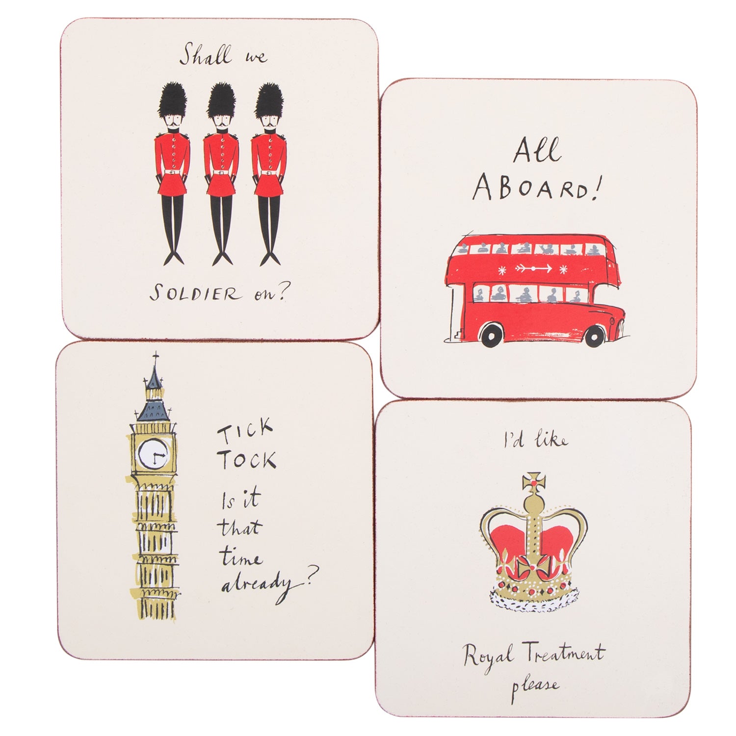 Alice Tait London Icons Coasters Set Of 4 - 1