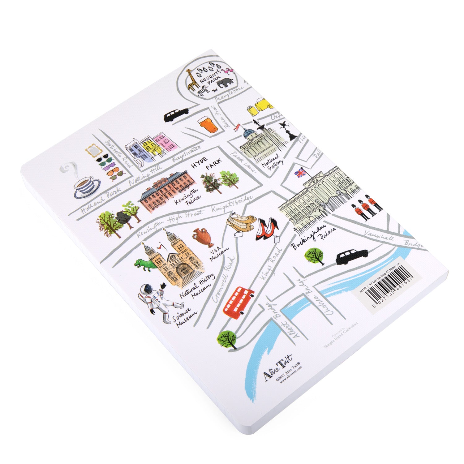 Alice Tait Map A5 Notebook 3