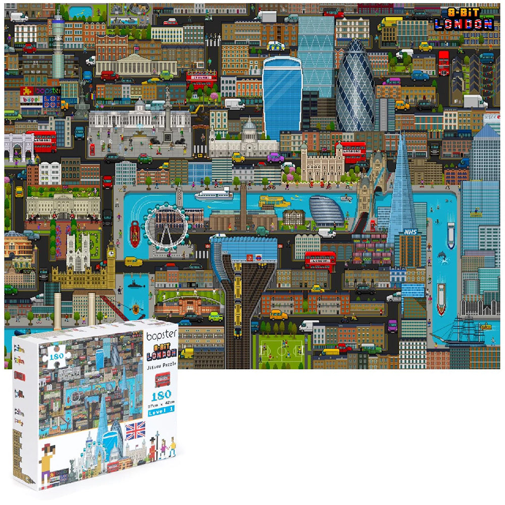 Bopster 8-Bit London Jigsaw Puzzle - 180pc 2