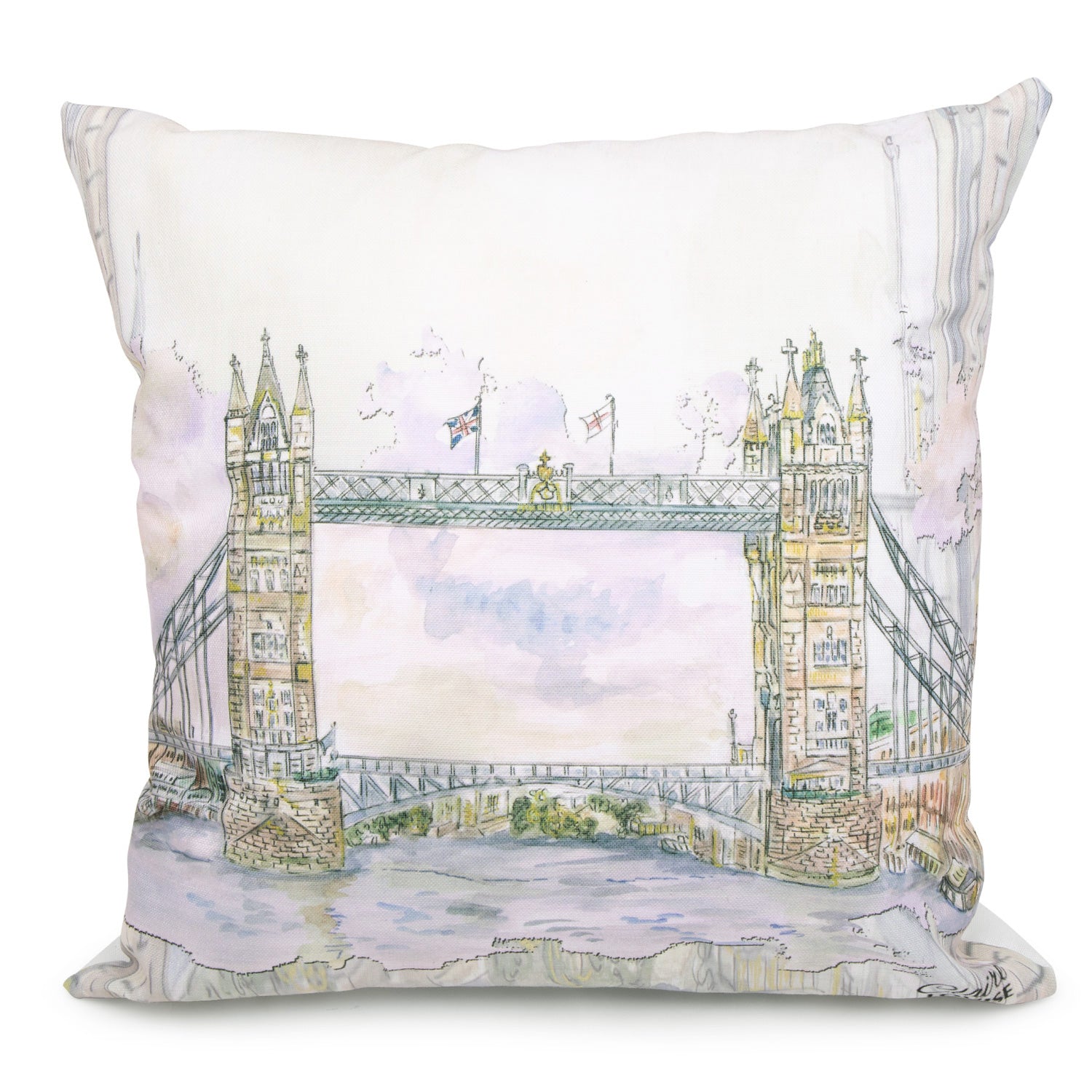 Claire Louise Tower Bridge Cushion