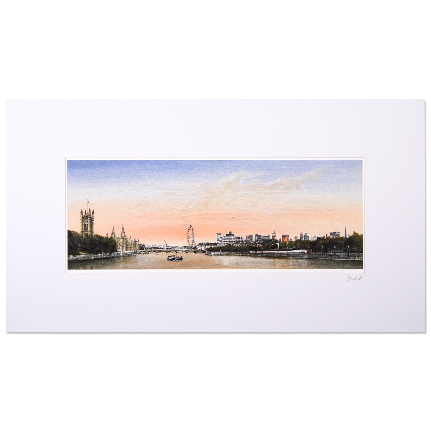 Ed Bucknall Westminster & Big Ben Panoramic Print 1