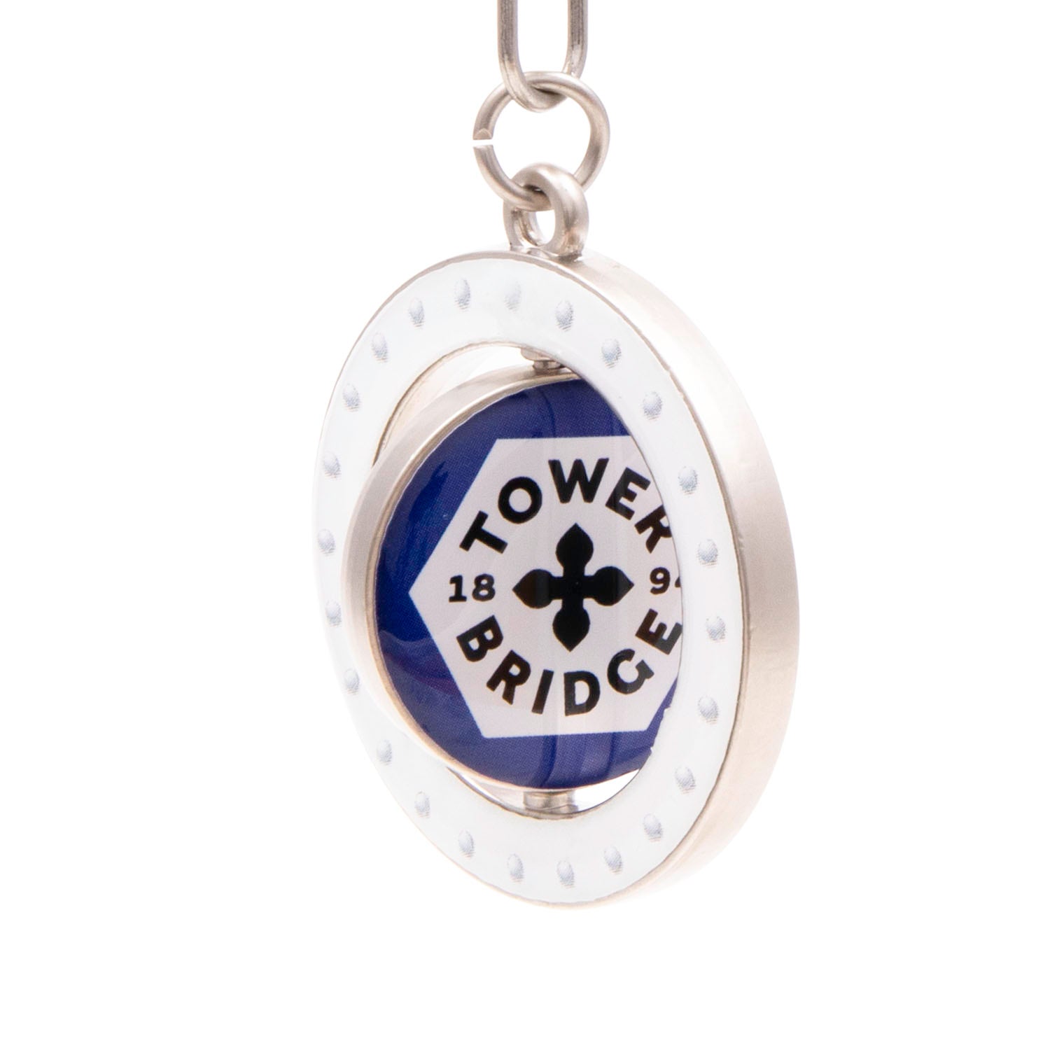Emblem Tower Bridge Round Spinning Keyring 3