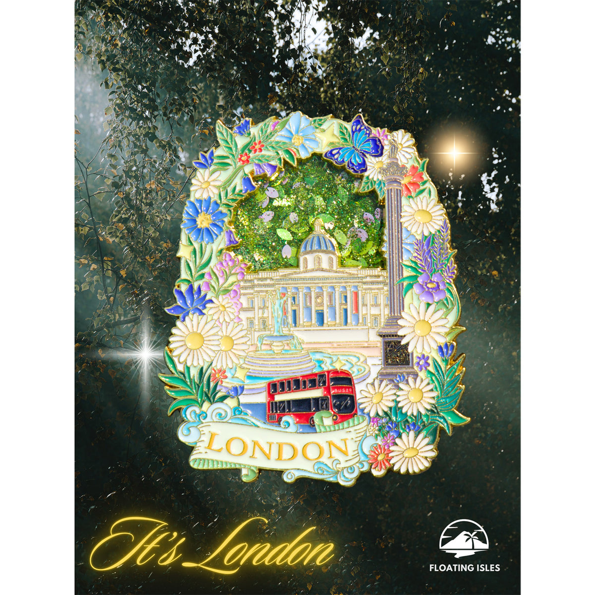 Floating Isles - Summer in London Premium Magnet 1