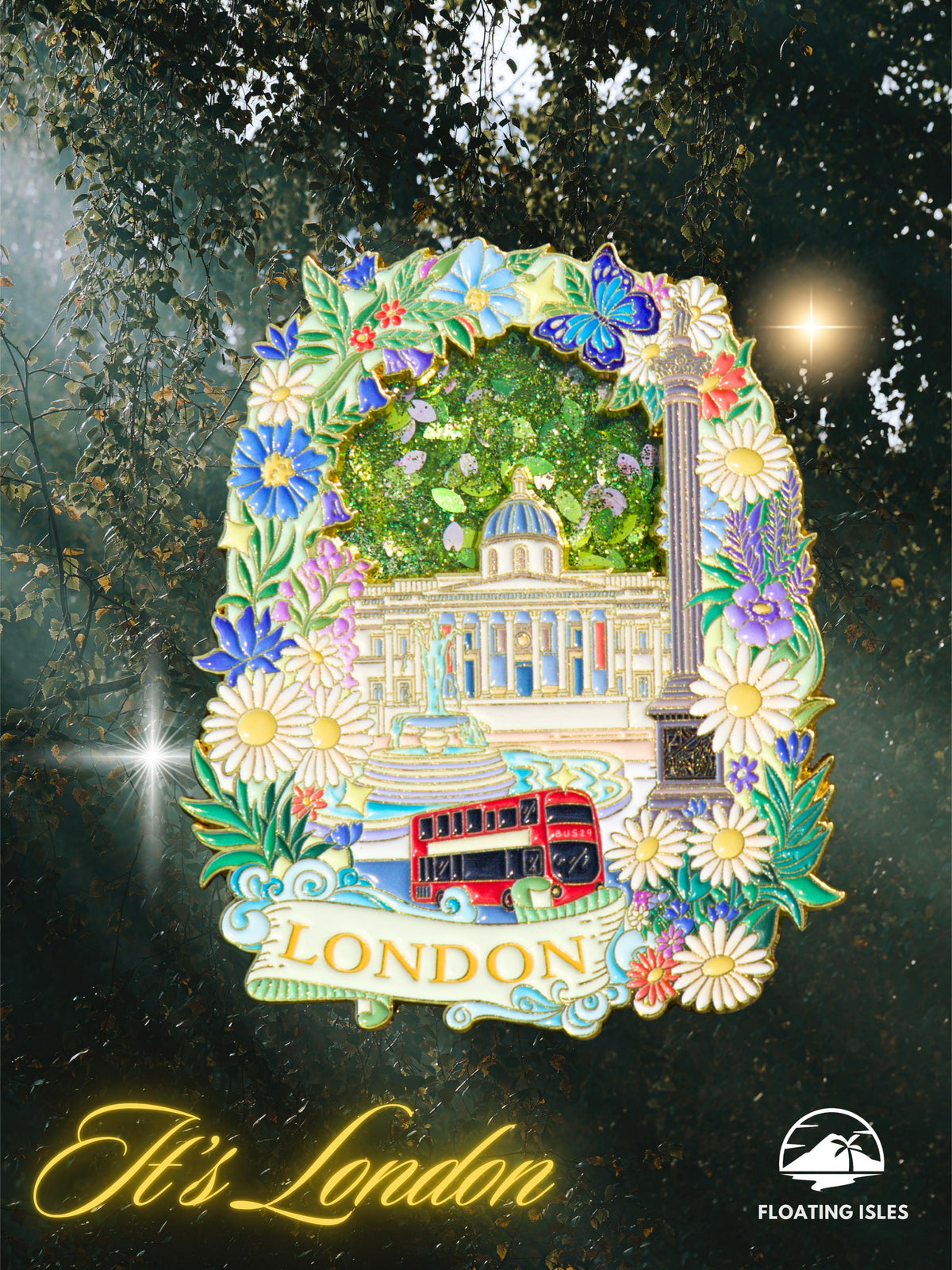 Floating Isles - Summer in London Premium Magnet 2