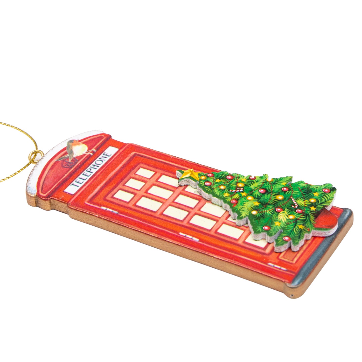 Gisela Graham Soldier In Sentry Box Painted Glass Christmas Decoration 2