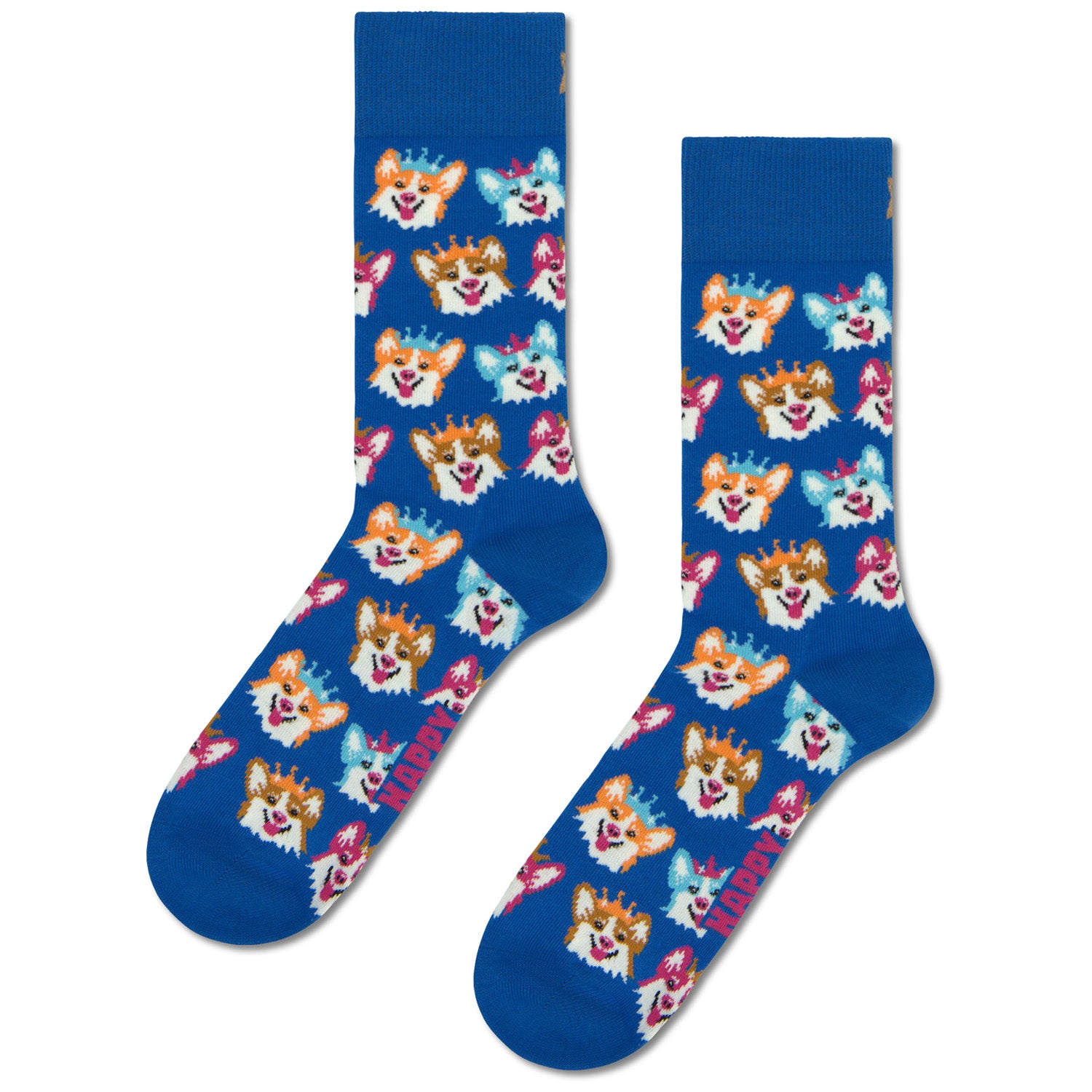 Happy Socks 3 Pack Guard Socks Gift Set - London Edition - Corgi