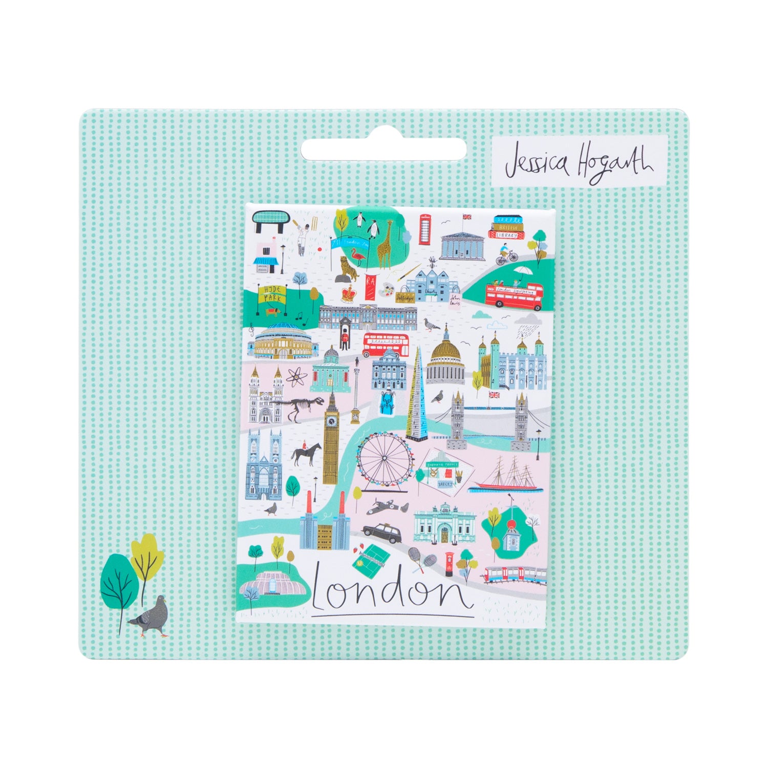 Jessica Hogarth London Map Magnet 1