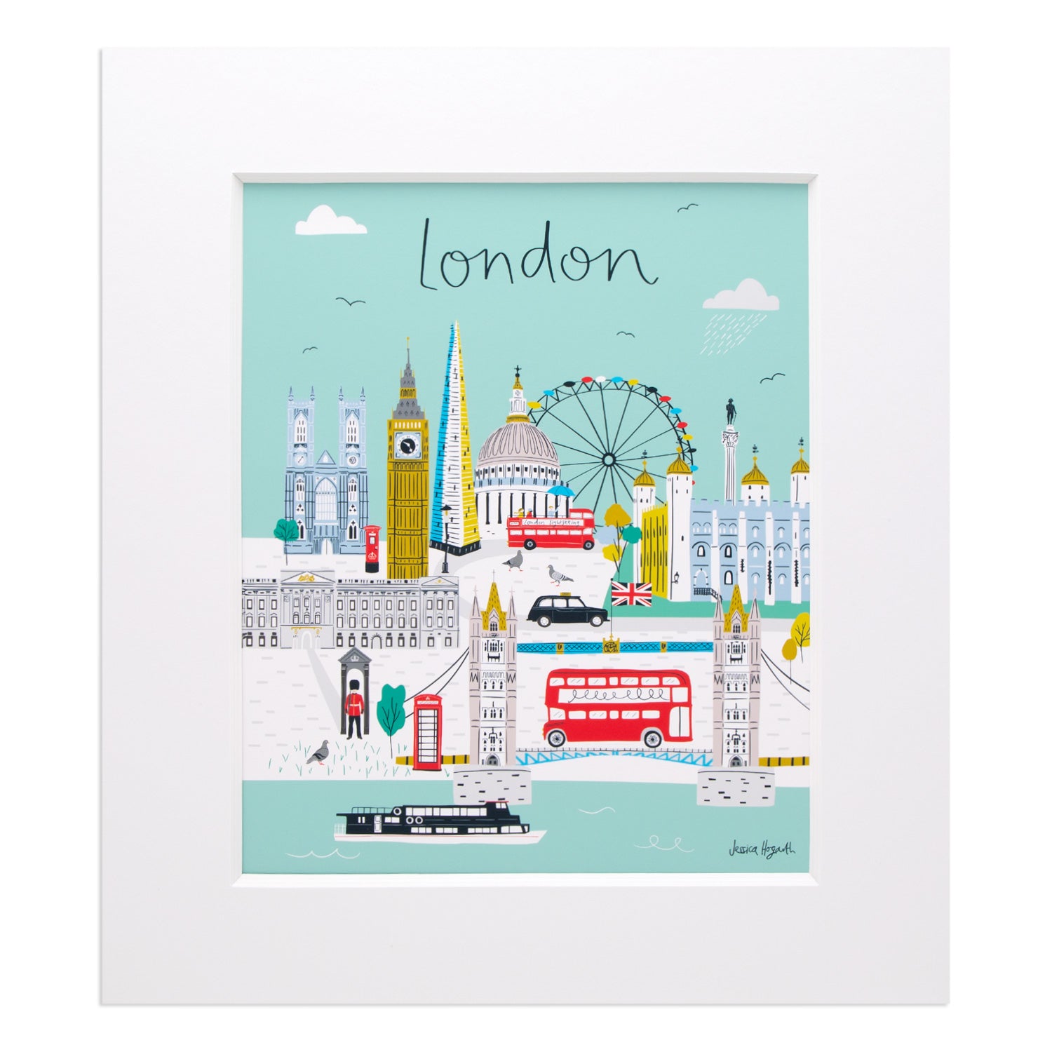 Jessica Hogarth London Skyline Large Print 14 x 12