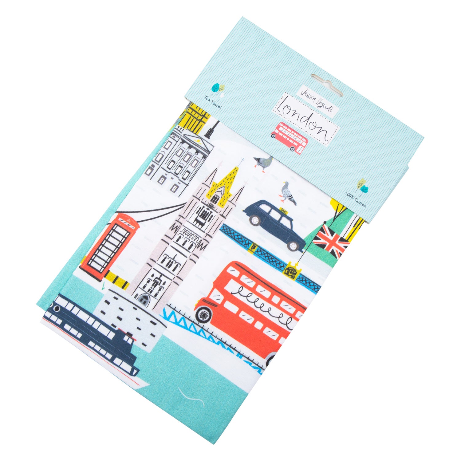 Jessica Hogarth London Skyline Tea Towel 3