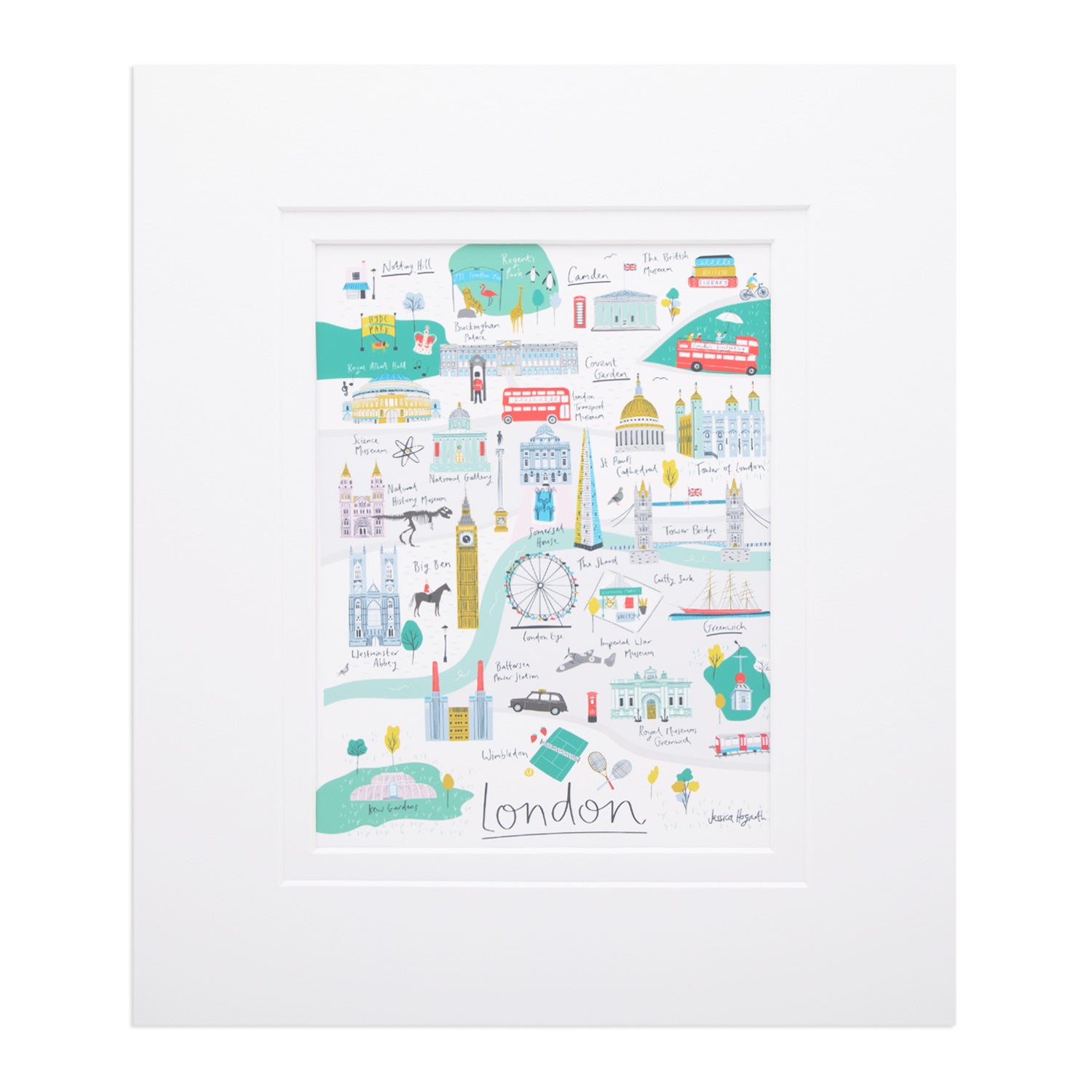 Jessica Hogarth Map Print 10 x 12 - 1