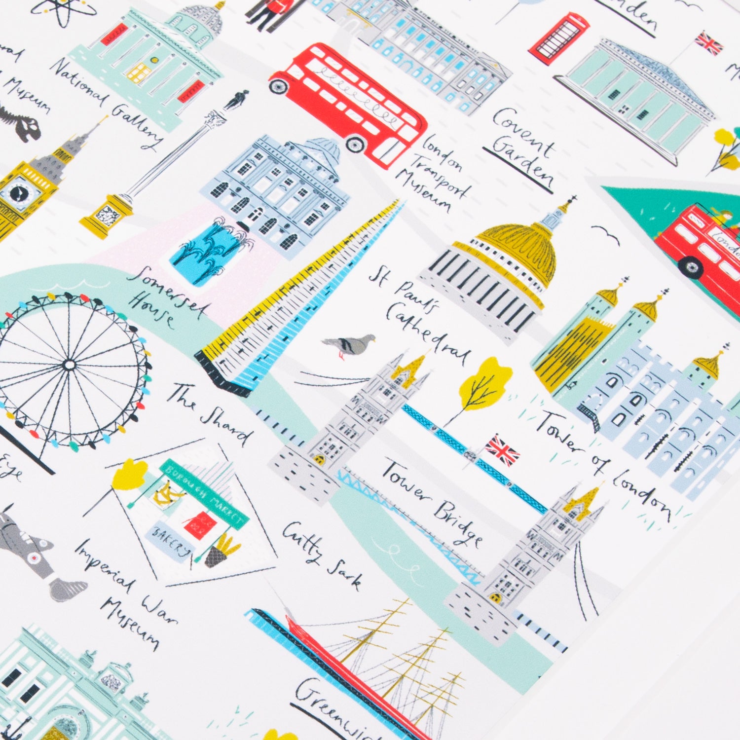 Jessica Hogarth Map Print 10 x 12 - Close Up