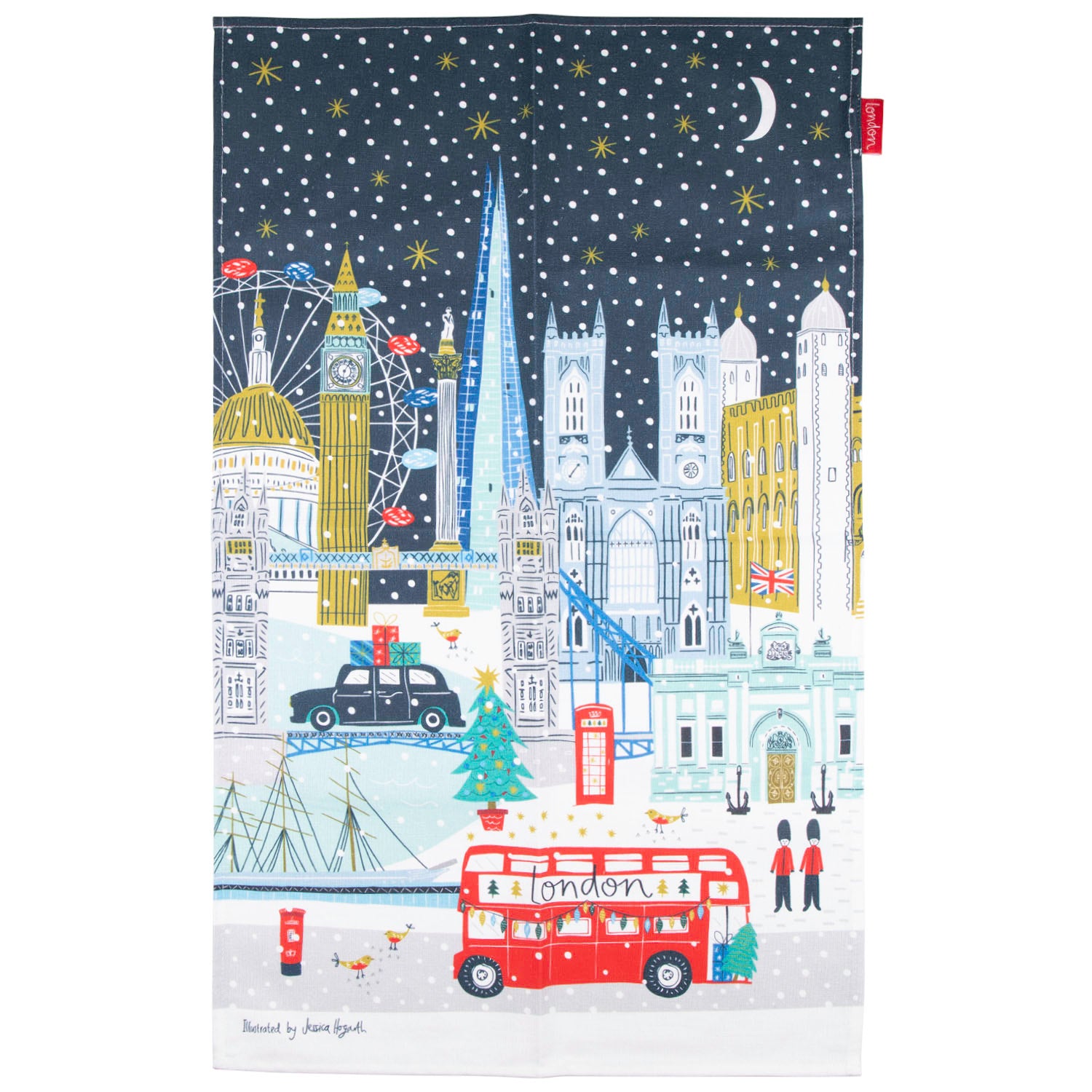 Jessica Hogarth Winter In London Tea Towel 2025 1