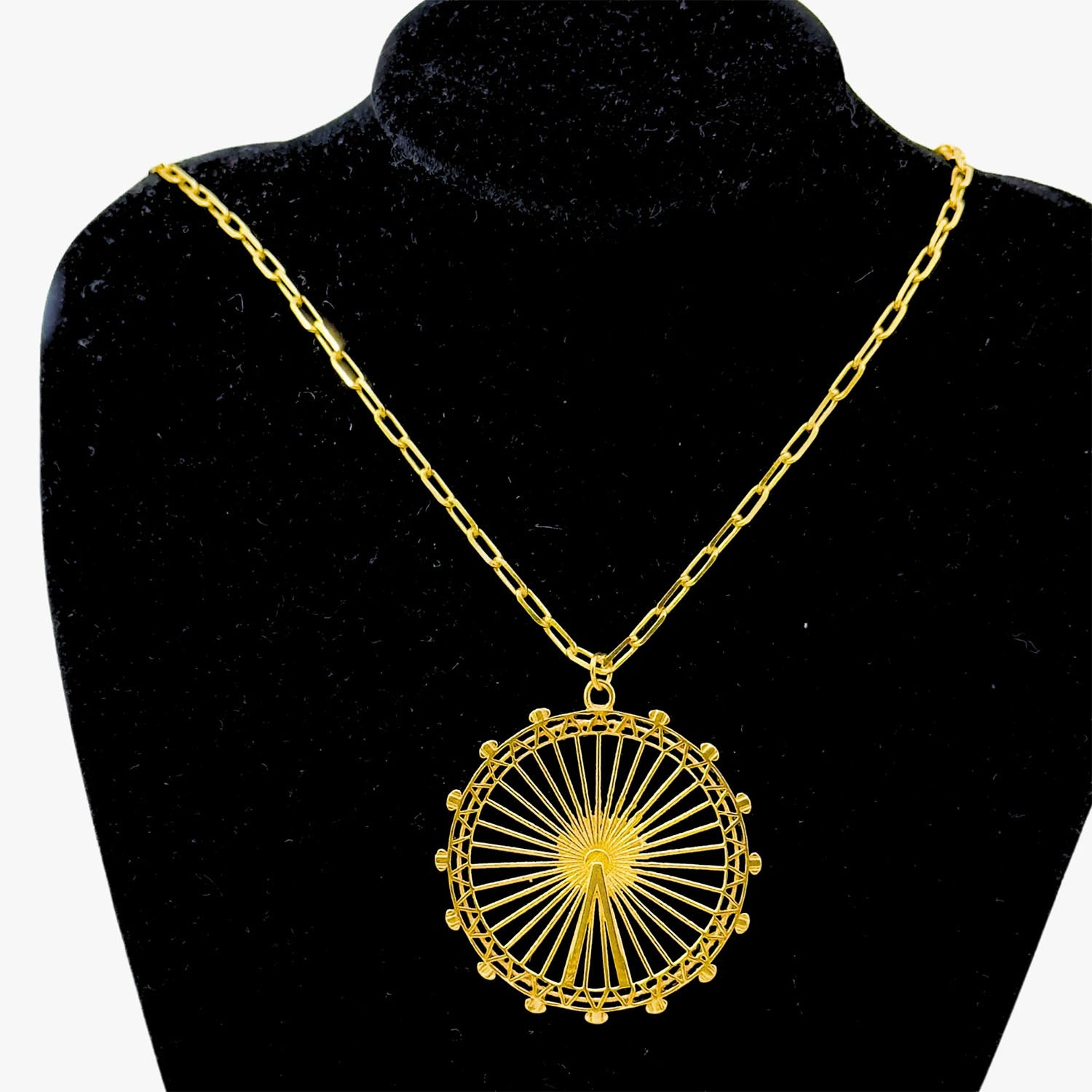Jey Jewels London Eye Gold Pendant Necklace - Large