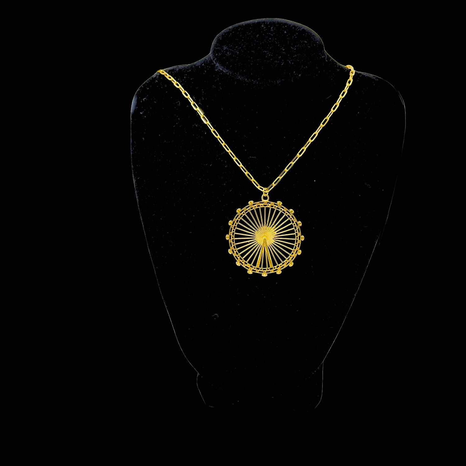 Jey Jewels London Eye Gold Pendant Necklace - Large