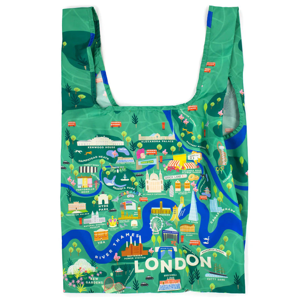 Kind Bag Reusable Foldaway Tote - London Map 1