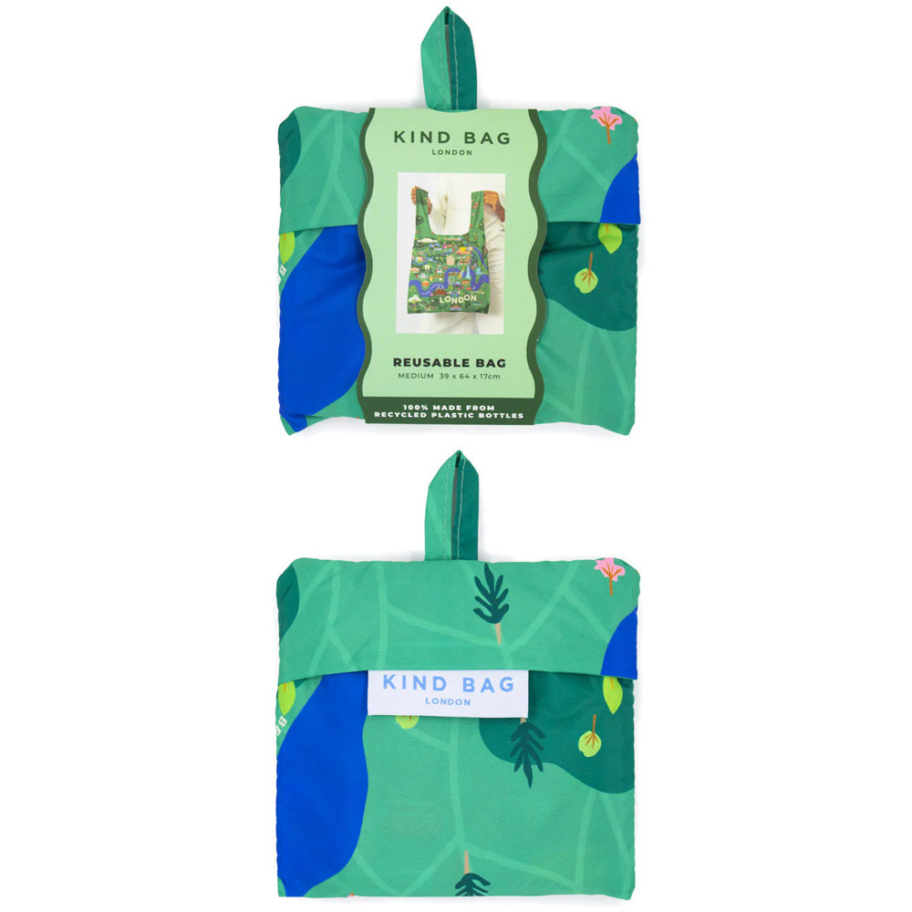 Kind Bag Reusable Foldaway Tote - London Map 2