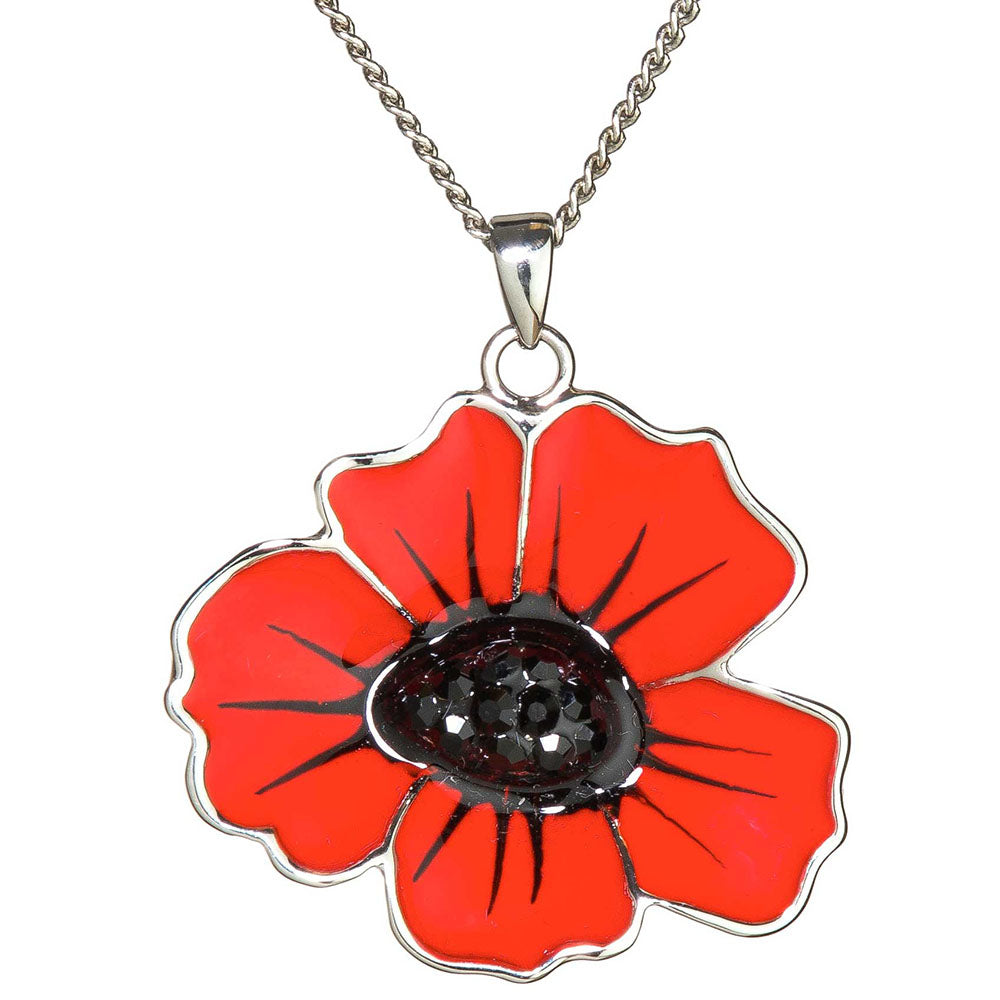 Lila Jewellery Poppy Pendant Necklace Large