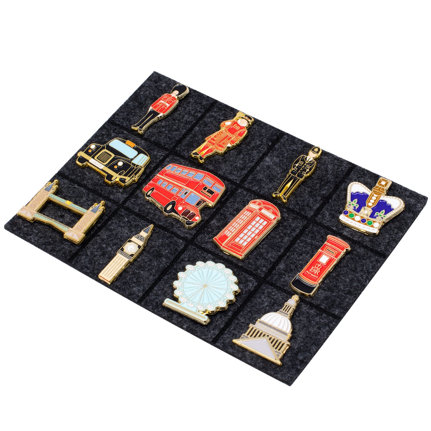 London Premium Enamel Pin Badge Set 4