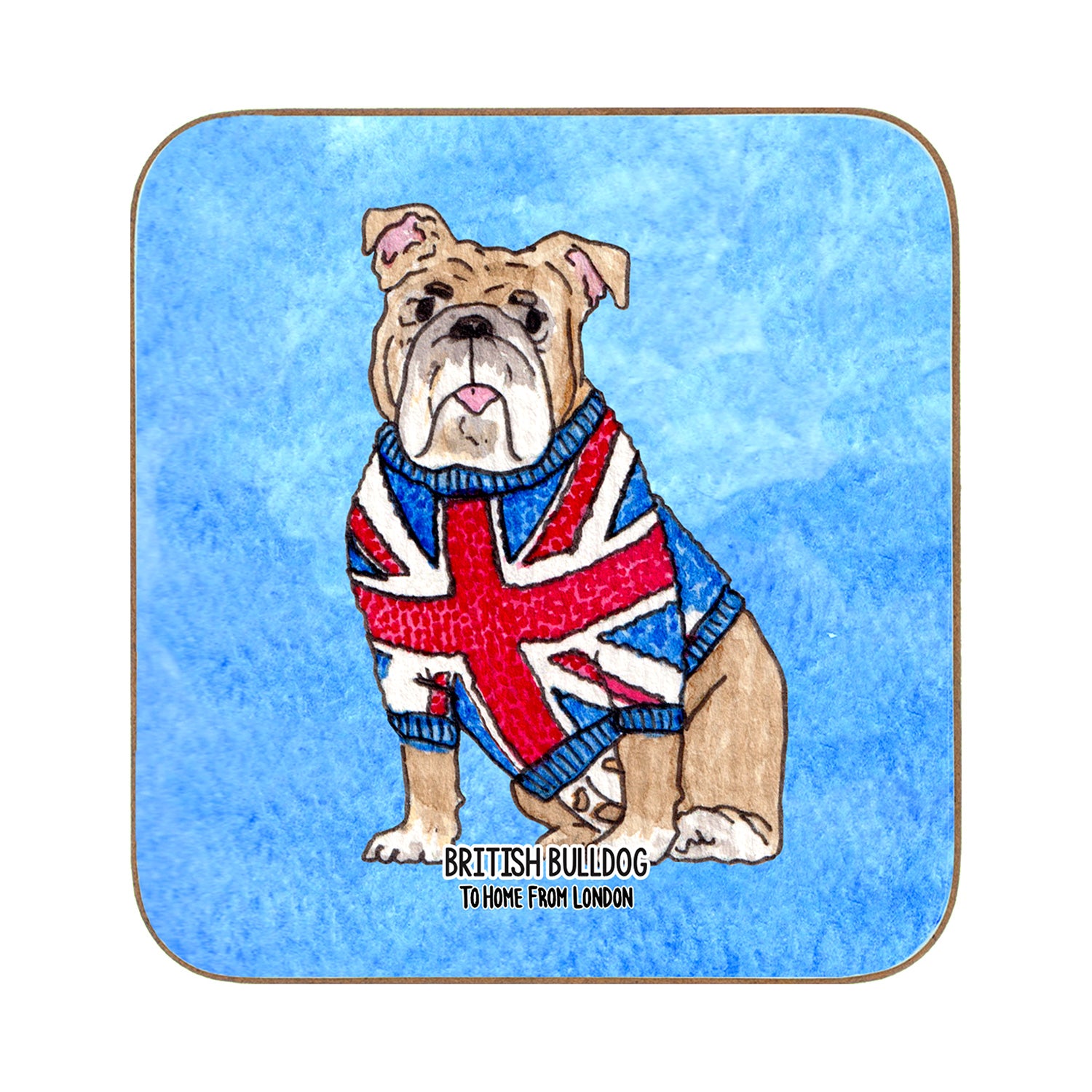 To Home From London - Magnetic Coaster - Bulldog 1