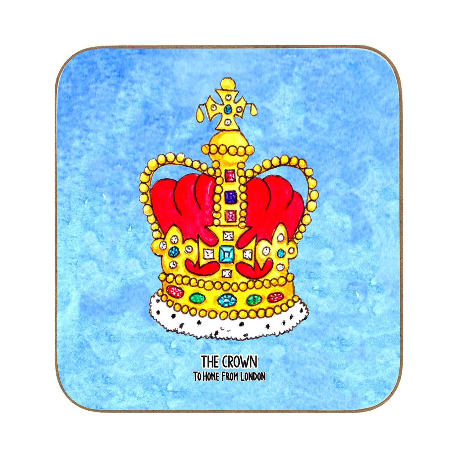 To Home From London - Magnetic Coaster - The Crown 1