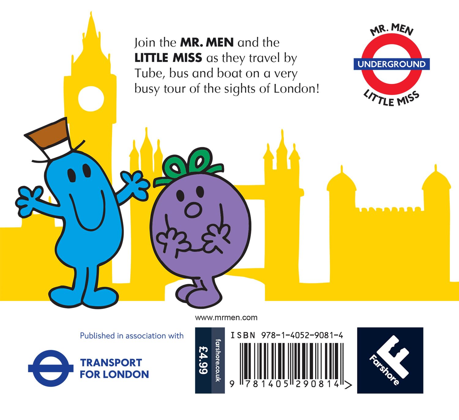 Mr Men and Little Miss In London Book - Large Size