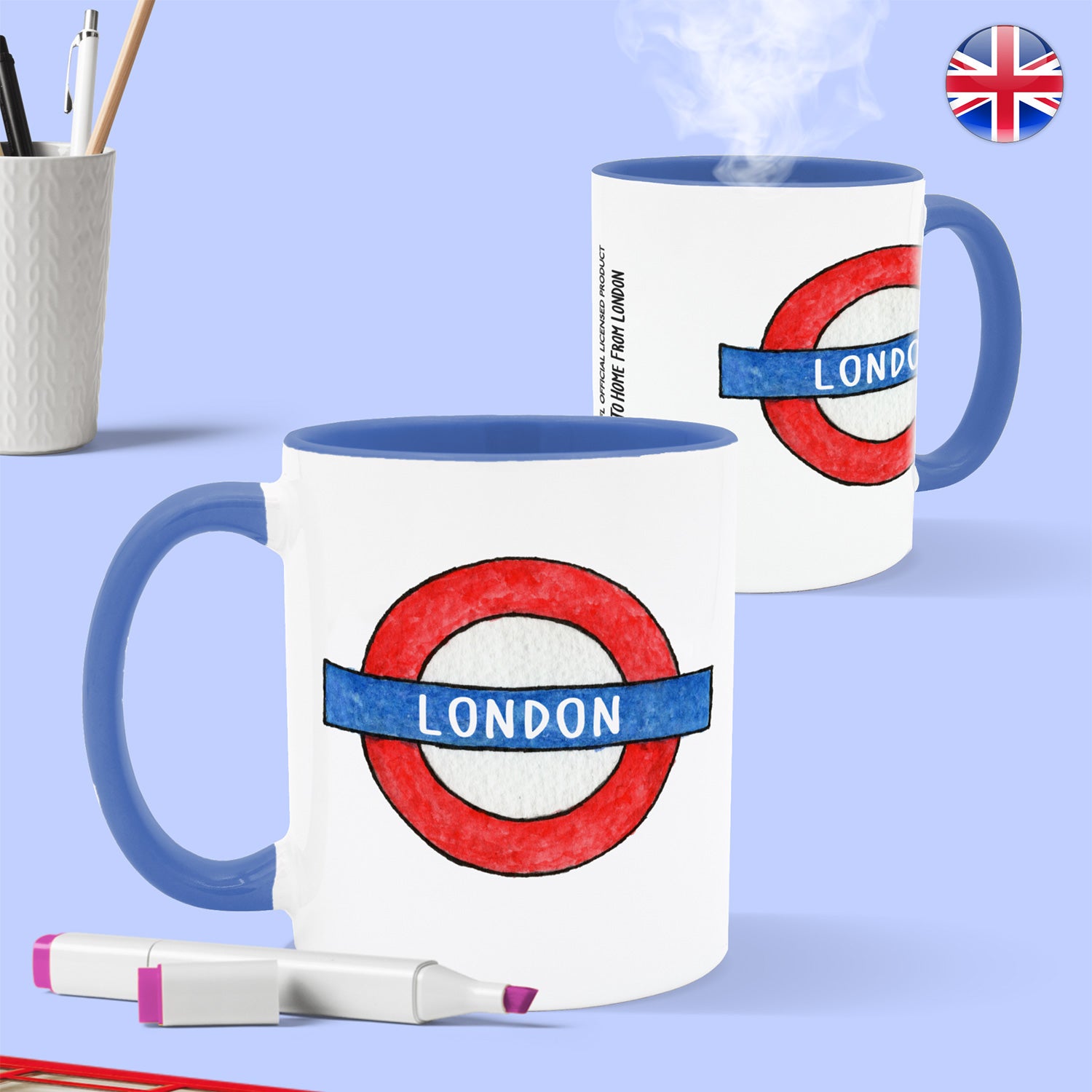 To Home From London - Mug - London Roundel 2