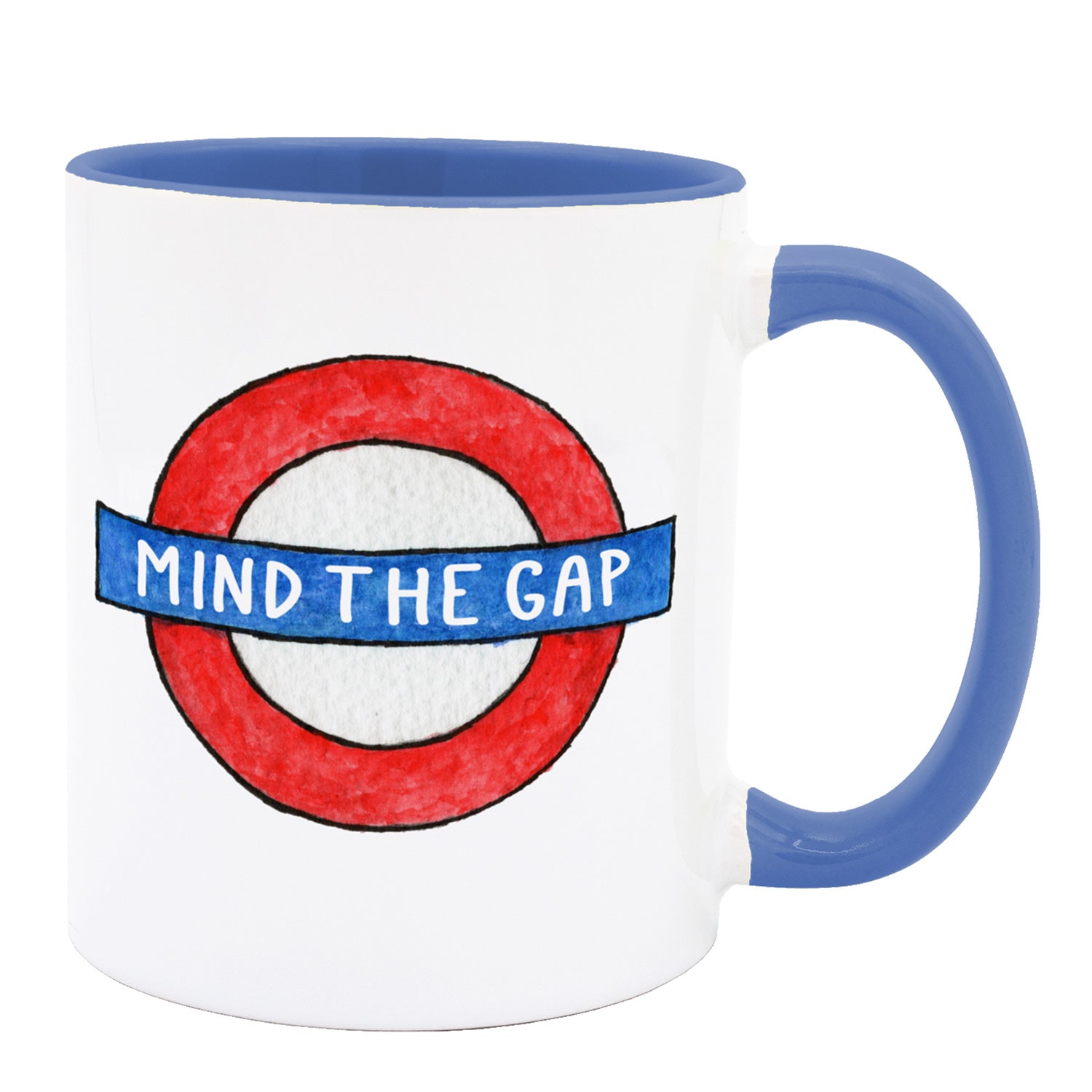 To Home From London - Mug - Mind The Gap Blue 1