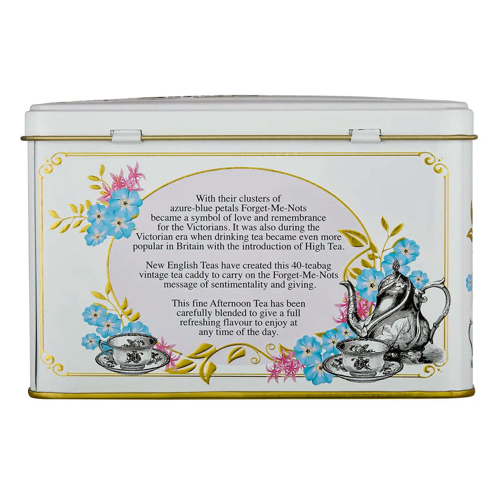 New English Teas - Vintage Victorian Ivory Tea Tin 3