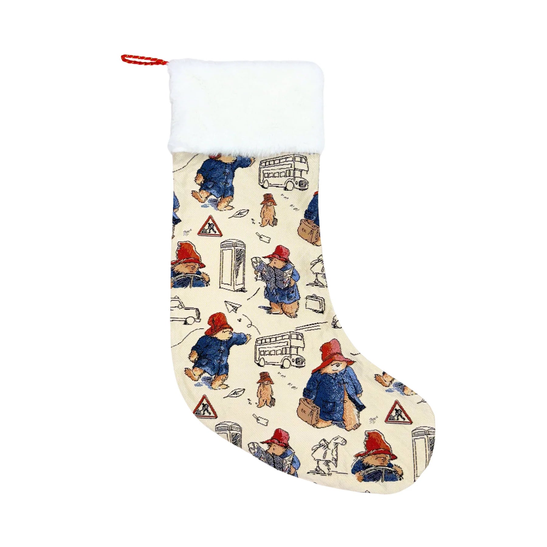 Paddington Bear Christmas Stocking - Cream