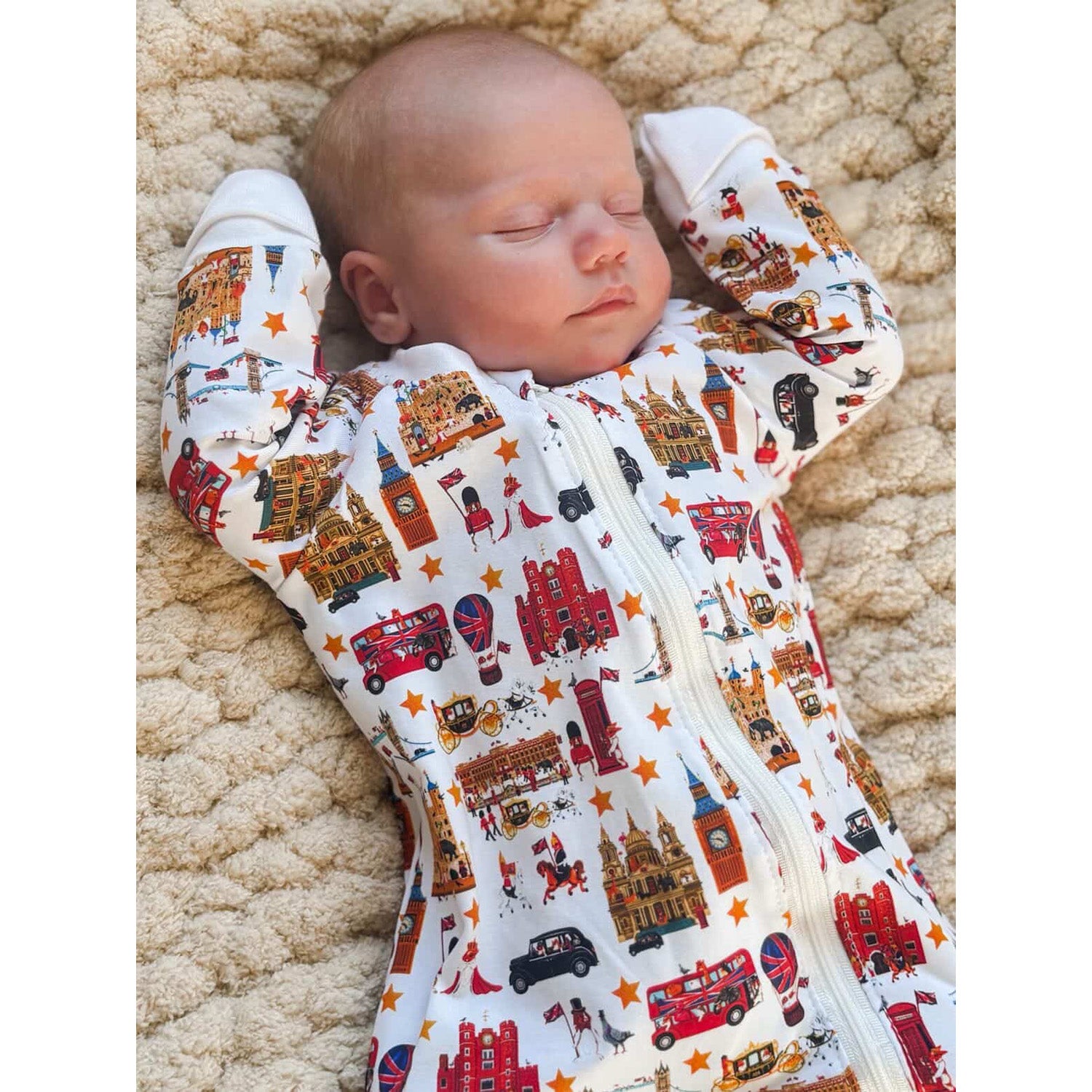 Peckish Goose London Organic Baby Sleepsuit 2