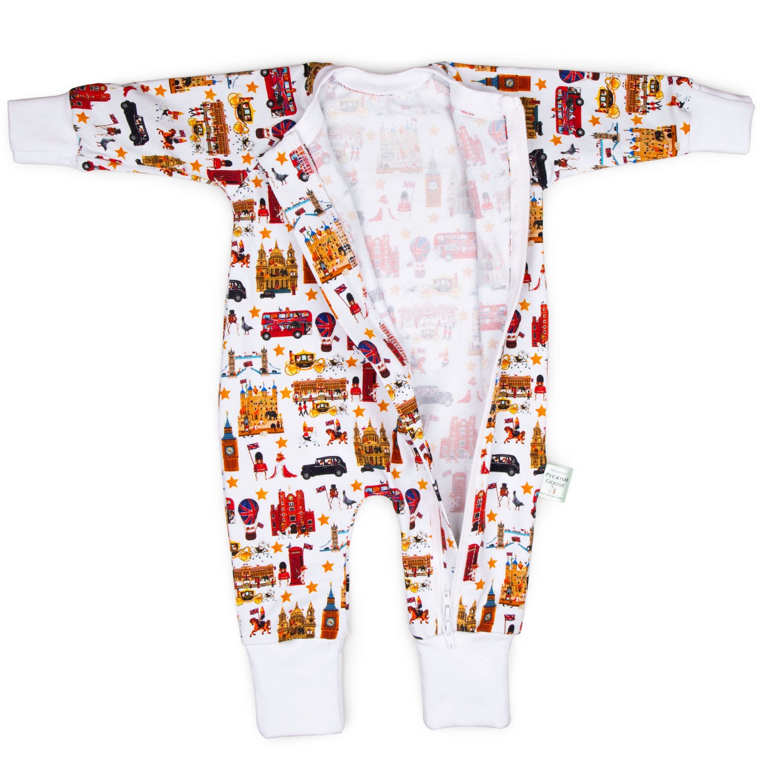 Peckish Goose Organic Zippy Sleepsuit 2