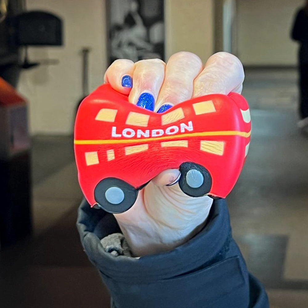 Squishi Pals - Dizzy Decker Bus - Stress Toy - Squeezed by hand