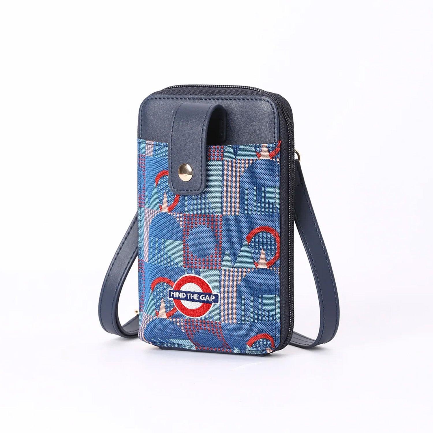 TFL Piccadilly Moquette Smart Phone Bag Mind the Gap 2
