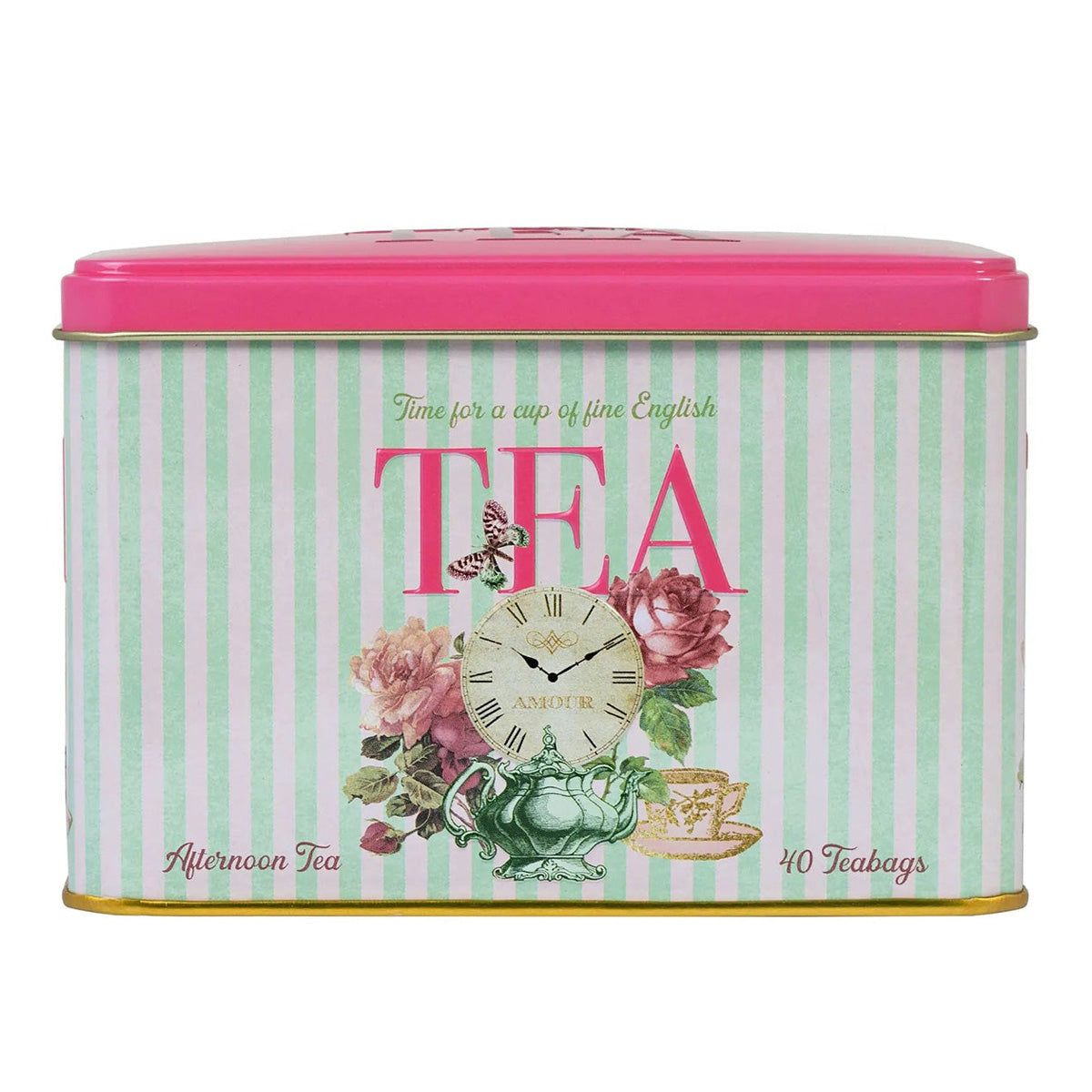 Time For Tea - Pink Tin 3