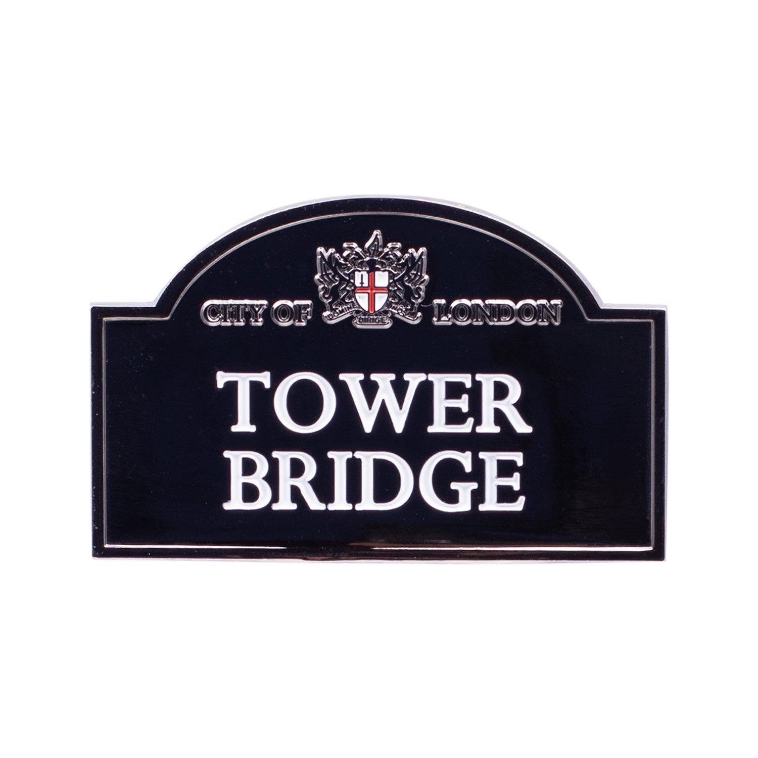 Tower Bridge Sign Chrome Fridge Magnet 1