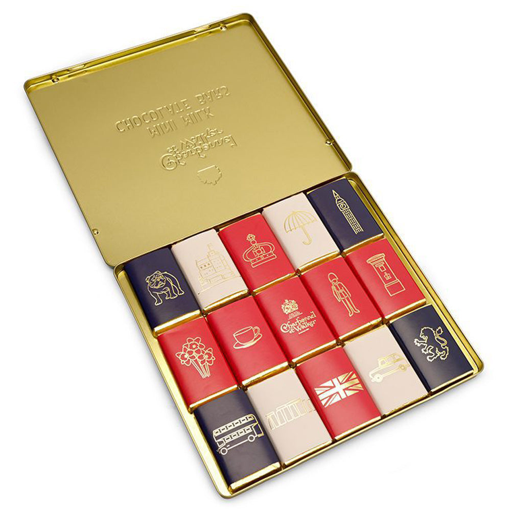 Union Jack Mini Milk Chocolate Bars Tin 3