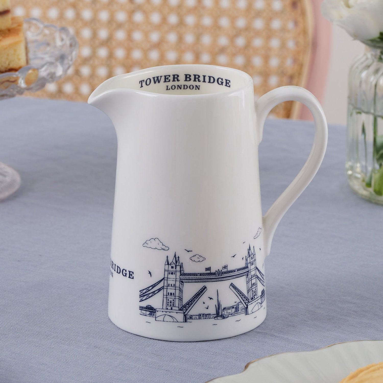 Tower Bridge Fine Bone China Jug by Victoria Eggs 1