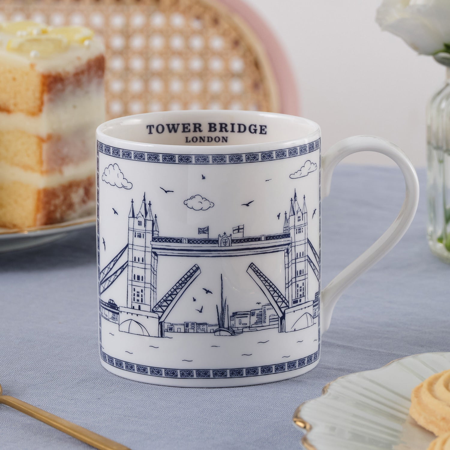 Tower Bridge Fine Bone China Mug by Victoria Eggs 2