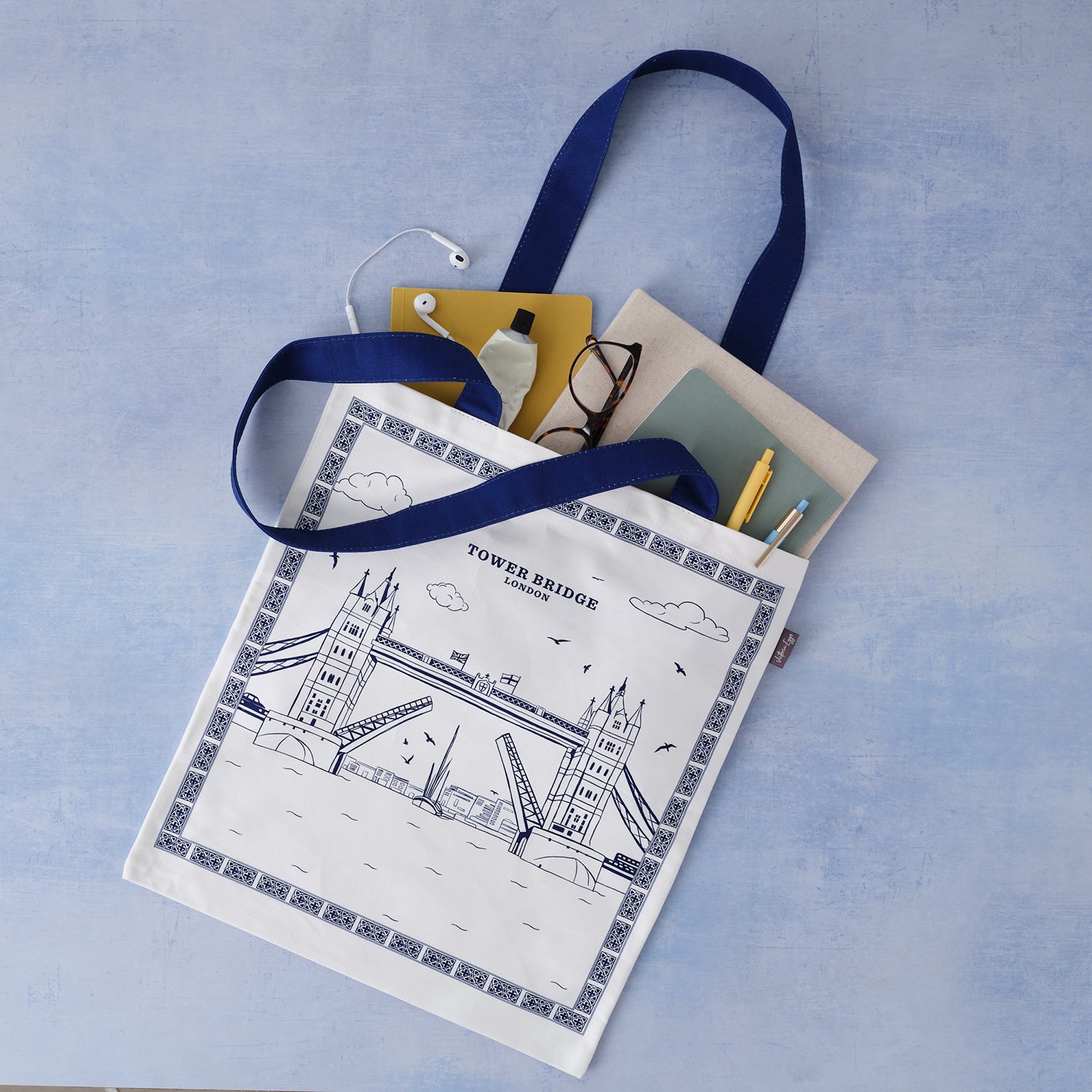 Tower Bridge Canvas Tote Bag by Victoria Eggs 2