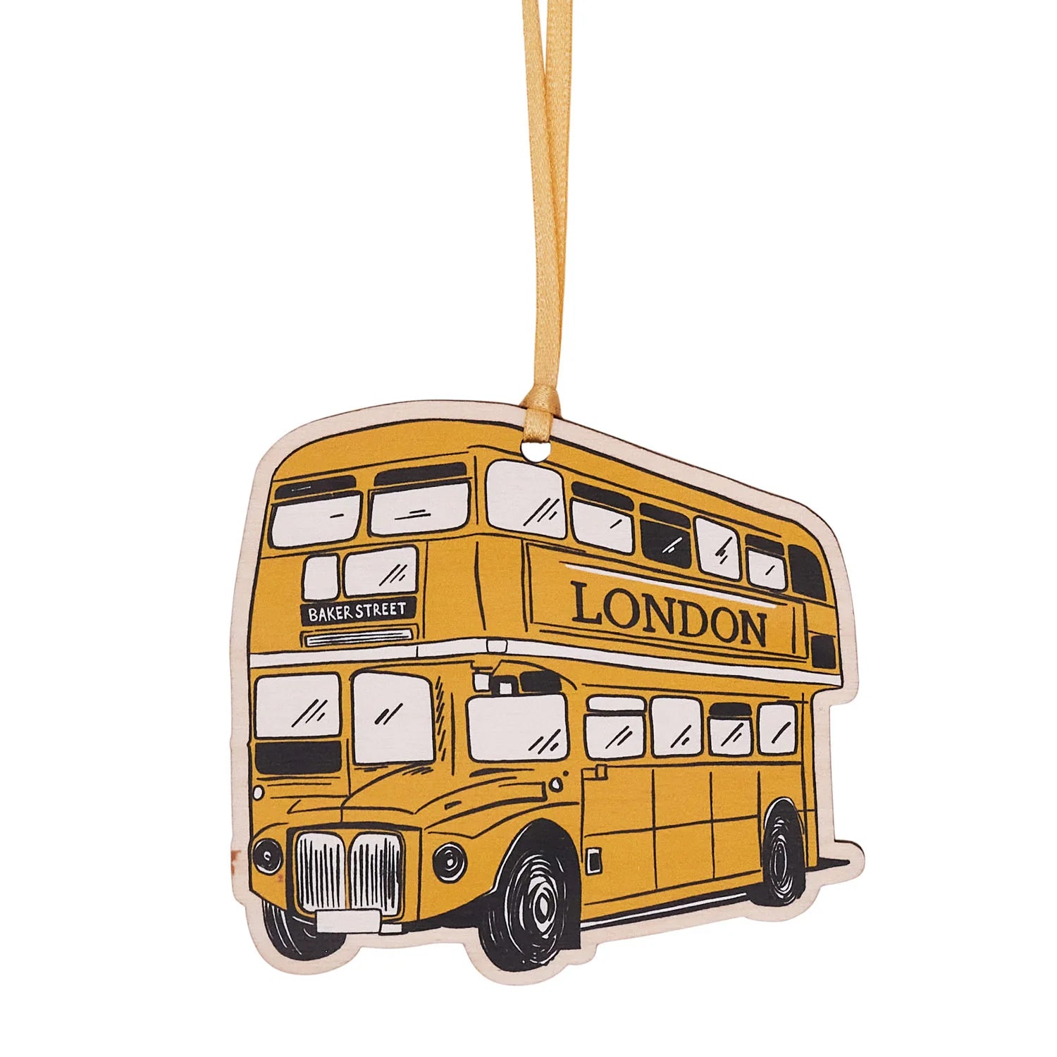 Victoria Eggs City Bus Wooden Decoration 1