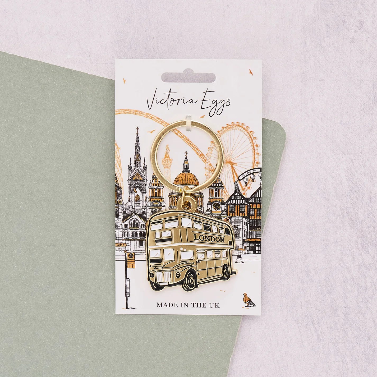 Victoria Eggs London City Bus Keyring 1