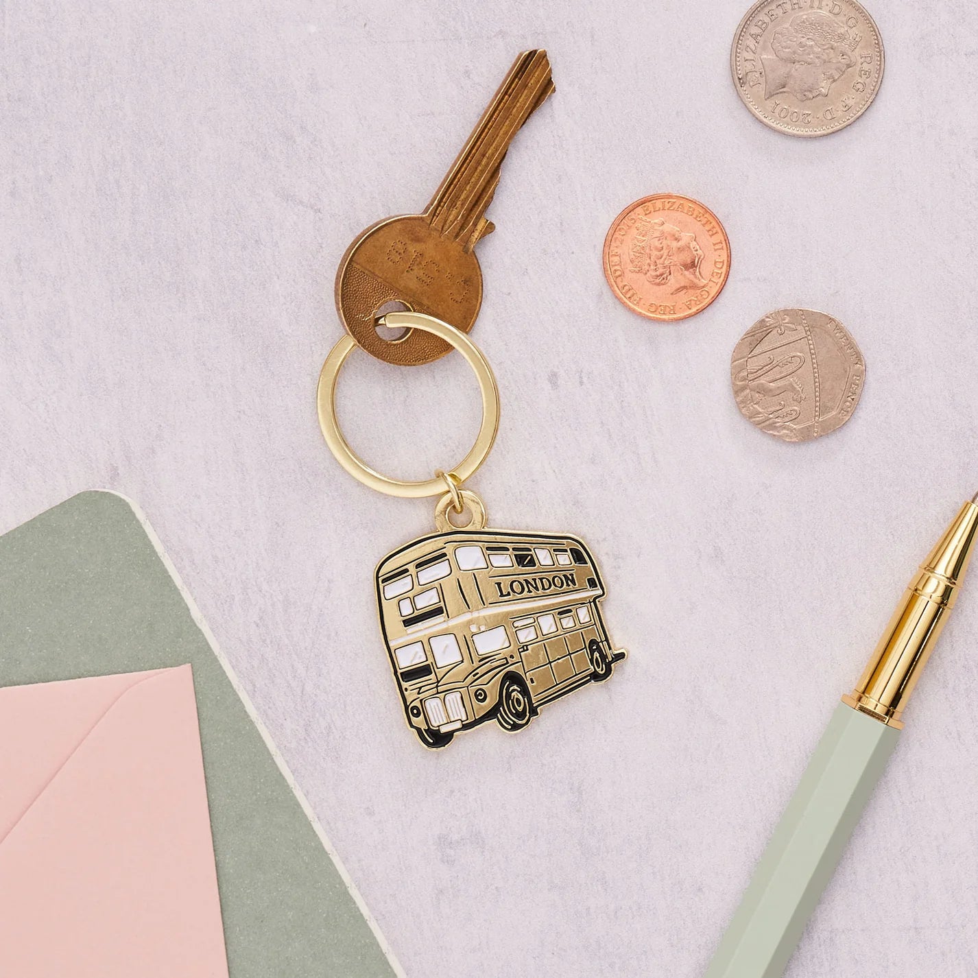 Victoria Eggs London City Bus Keyring 3
