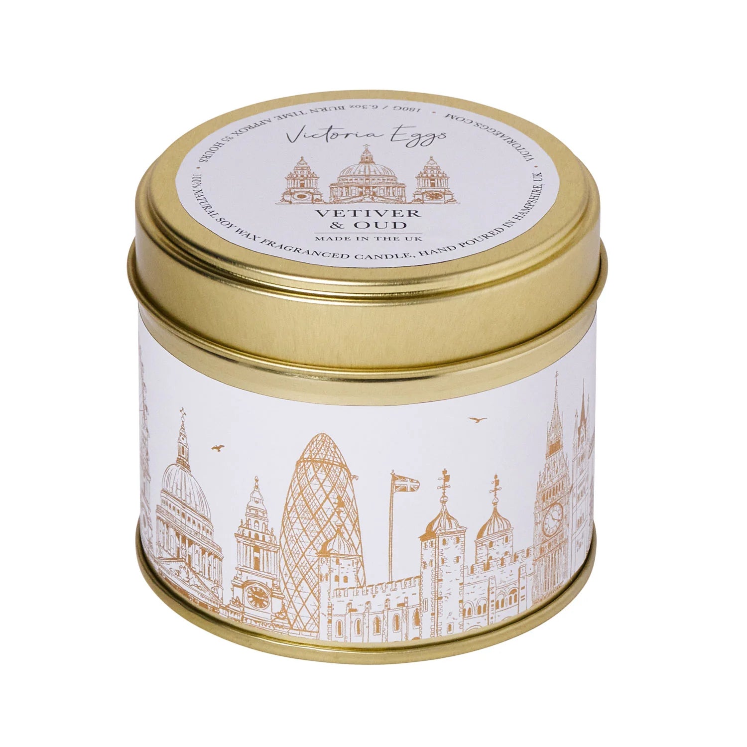 Victoria Eggs Rooftops Candle - Vetiver & Oud 2
