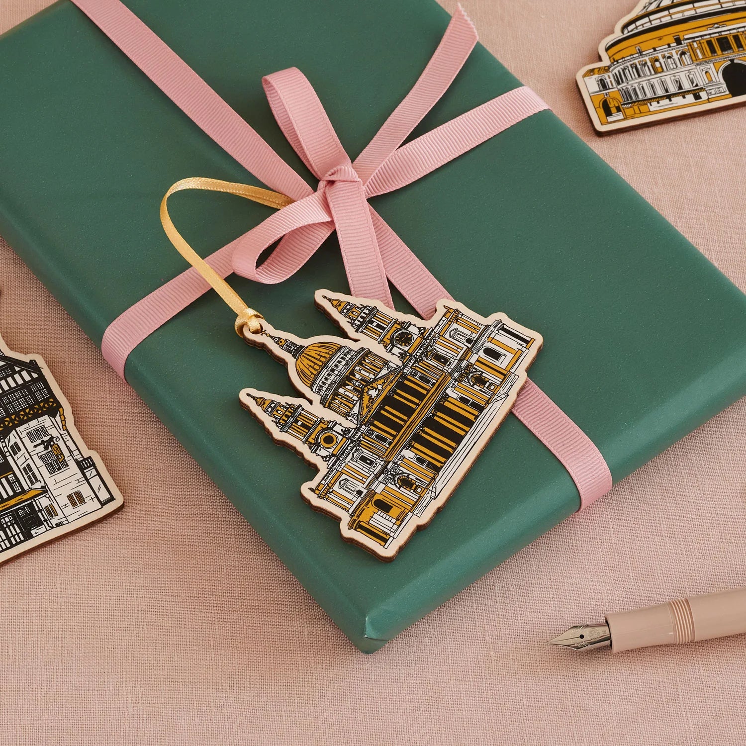 Victoria Eggs St Paul's Cathedral Wooden Decoration 2