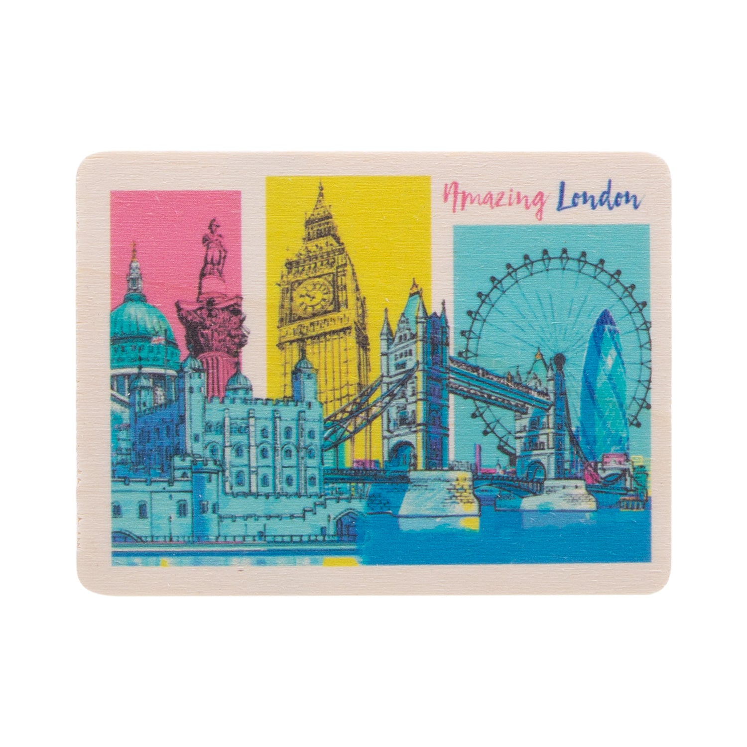 Wooden Magnet Amazing London