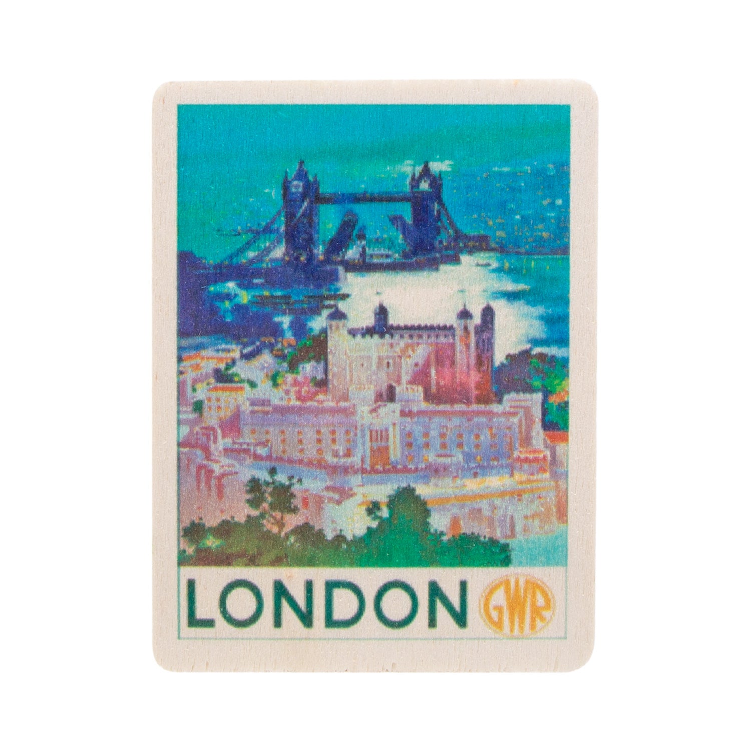 Wooden Magnet London GWR
