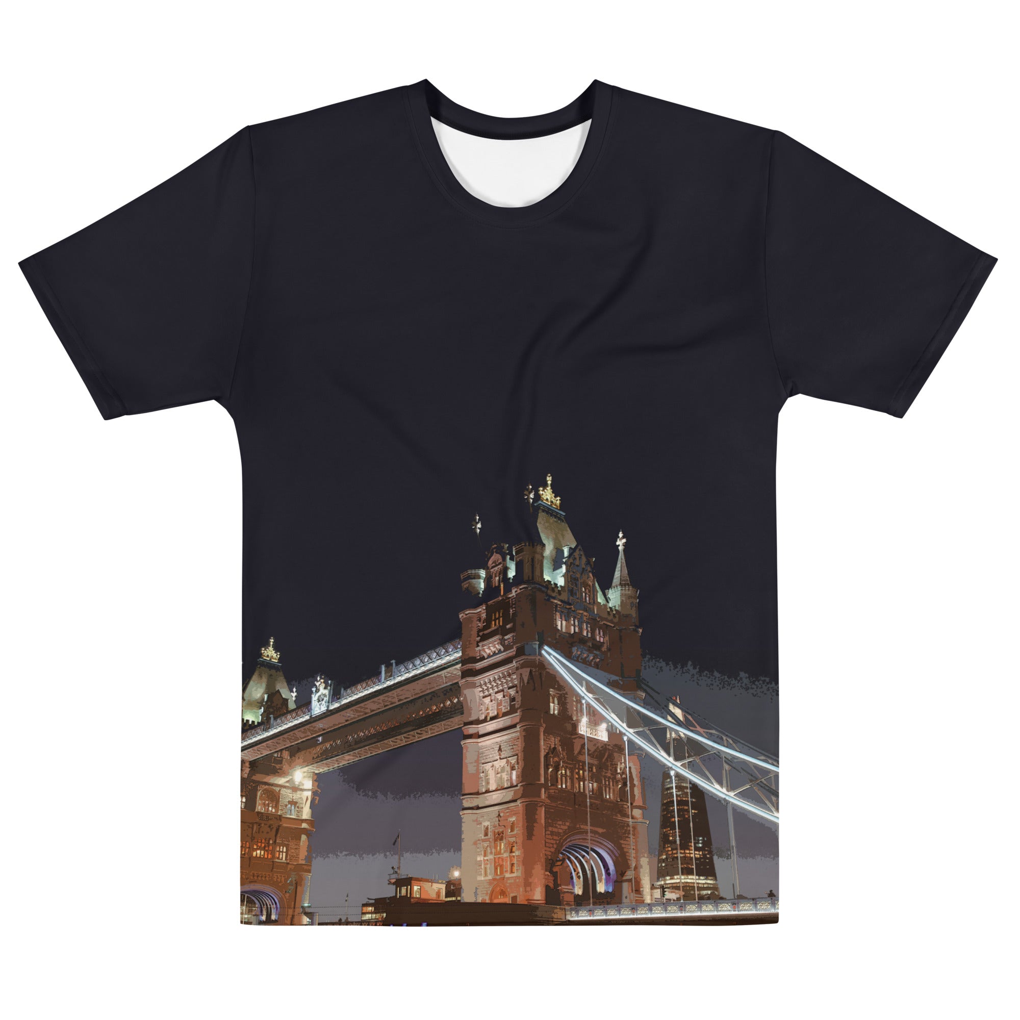 Tower Bridge at Night - All Over Print - T-Shirt