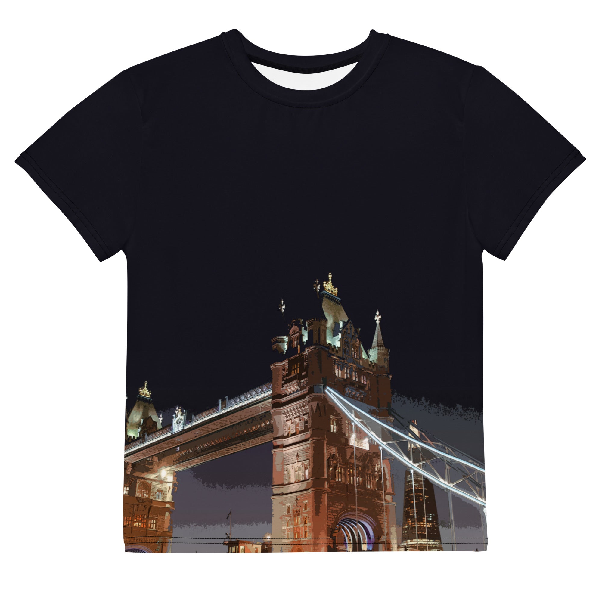 Tower Bridge at Night - All Over Print - Youth T-Shirt