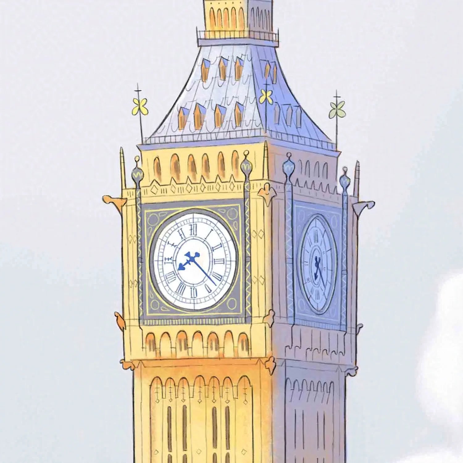 Mike Green A4 Print Big Ben London